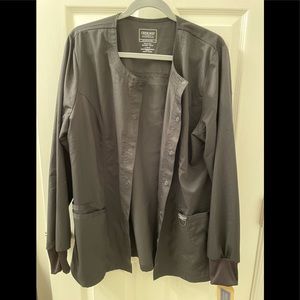 NWT black Cherokee scrub jacket